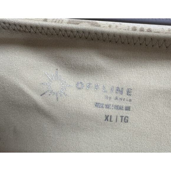 Aerie Offline Cropped Long Sleeve Floral Cream Shirt Size XL - Picture 3 of 3